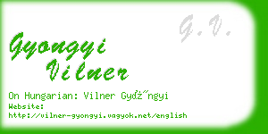 gyongyi vilner business card